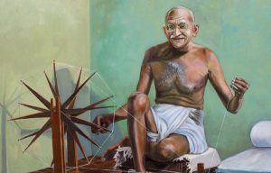 ‘L’ame du Mahatama*’ by Sultana Raza