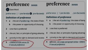 A Poem on Merriam-Webster Dictionary Changing the Definition of Sexual Preference, by Susan Jarvis Bryant