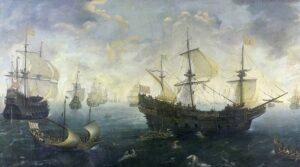 ‘The Homeward-Bound Armada, 1588’ by Joseph S. Salemi