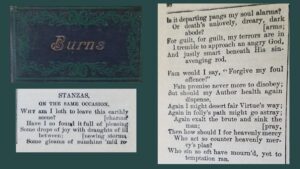 While Reading Burns’ ‘Stanzas: On the Same Occasion’ by Lucia Haase