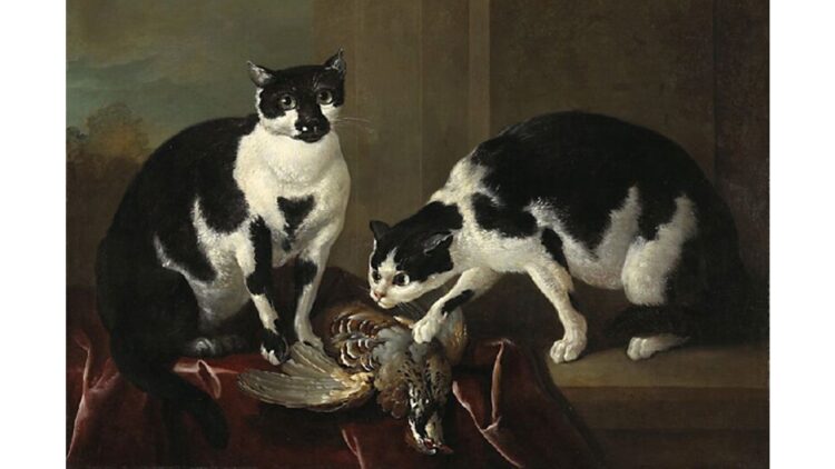 "Two Cats" by Jean-Baptiste Oudry