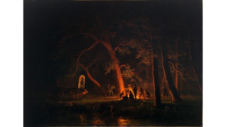 "Campfire" by Albert Bierstadt