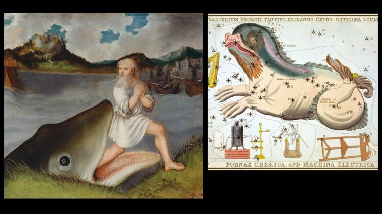 'Cetus and Jonah’s Lament': A Poem by James Sale 1 "Jonah and the Whale" by Cranach, Cetus constellation by Sidney Hall