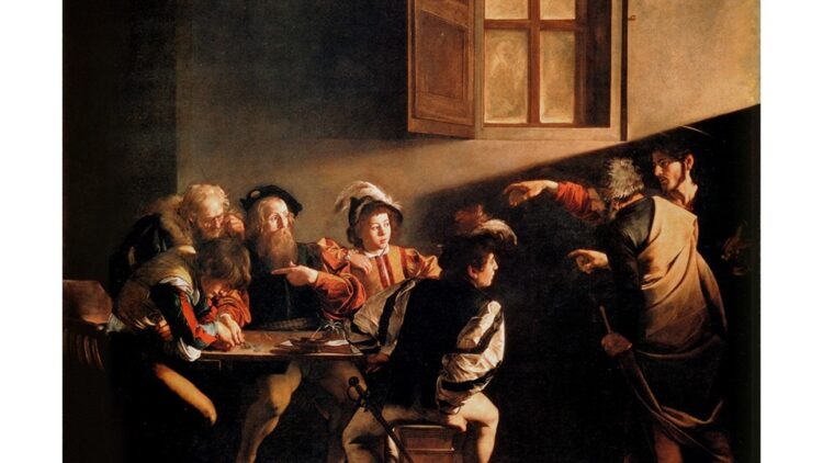"The Calling of Saint Matthew" by Caravaggio