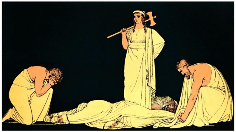 "The Murder of Agamemnon" by Flaxman