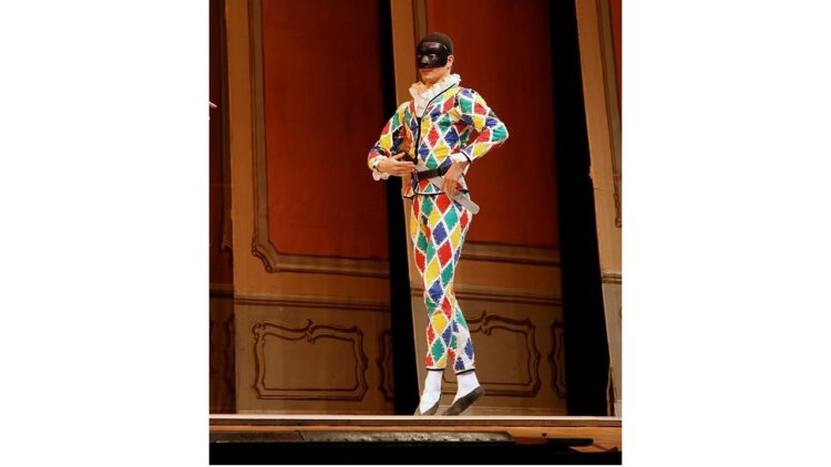 Harlequin at the Pantomime Theatre in Tivoli Gardens in Copenhagen, Denmark (photo by Chris Brown)