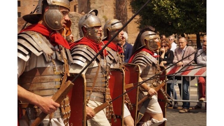 'The Triumph': A Poem by Dave Blanchard 1 photo of people dressed as Roman legionaries (public domain)