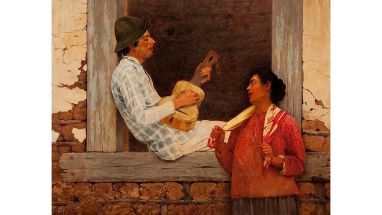 "The Guitar Player" by José Ferraz de Almeida Júnior