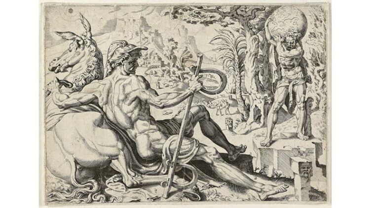 illustration of Issachar after Maarten van Heemskerck