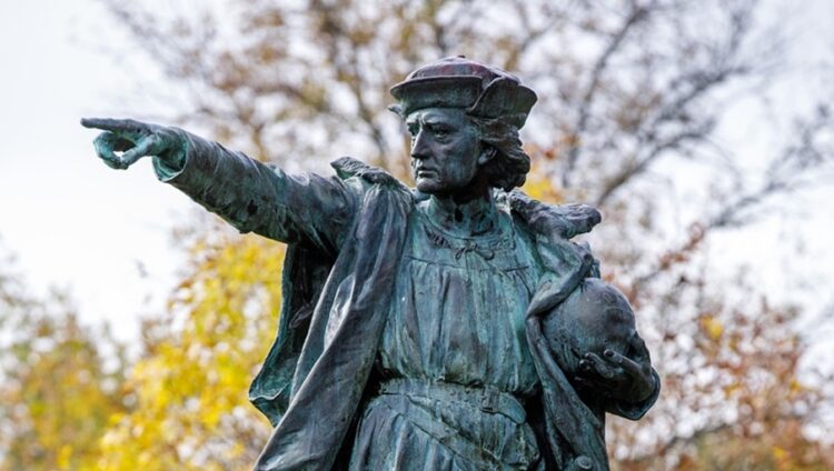 'Always Ahead': A Poem by Scharlie Meeuws 1 statue of Christopher Columbus by Frédéric Auguste Bartholdi