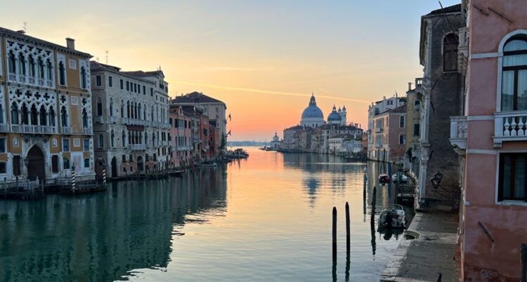 'Trip to Italy: A Poetry Travel Journal' by James A. Tweedie 1 Grand Canal sunrise, Venice, Photo by J. Tweedie