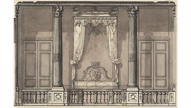 'Art Work': A Poem by T.M. Moore 1 bed design by Gilles-Marie Oppenord