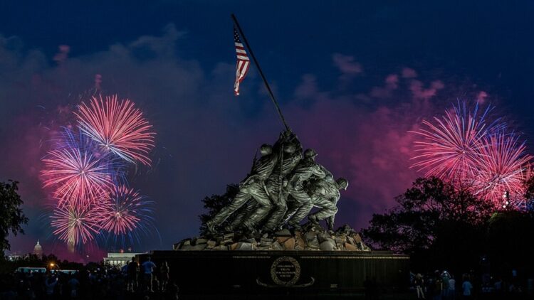 'Americans Cross the Rubicon': A July 4th Poem by Brian Yapko 1 a photo of fireworks in DC (US Dept. of Agriculture)