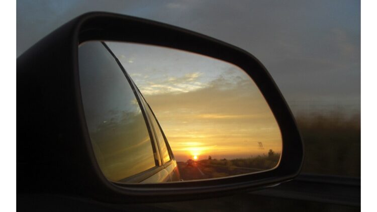 'Music to Part the Veil': A Poem by T.M. Moore 1 photo of a sunrise from a car (public domain)