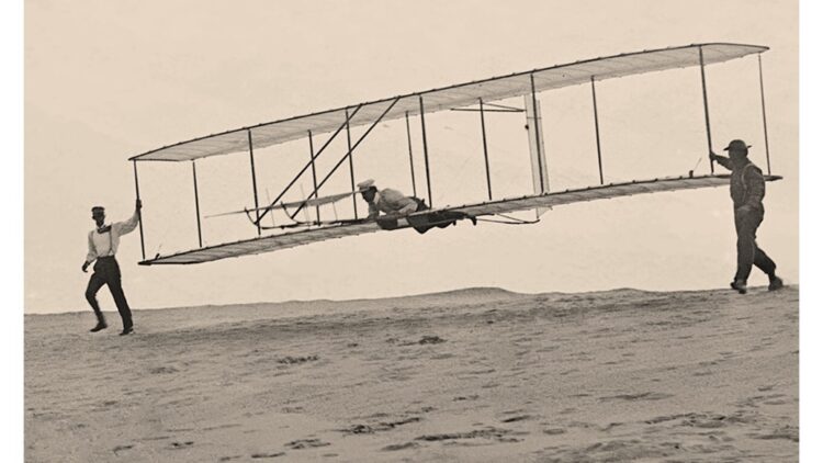 'Two Fateful American Coin Flips': A Poem by James A. Tweedie 1 photo of the Wright Brothers (public domain)