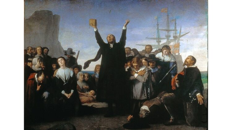 'The 51st State': A Poem by James Sale 1 "The Landing of the Puritans in America" by Antonio Gisbert