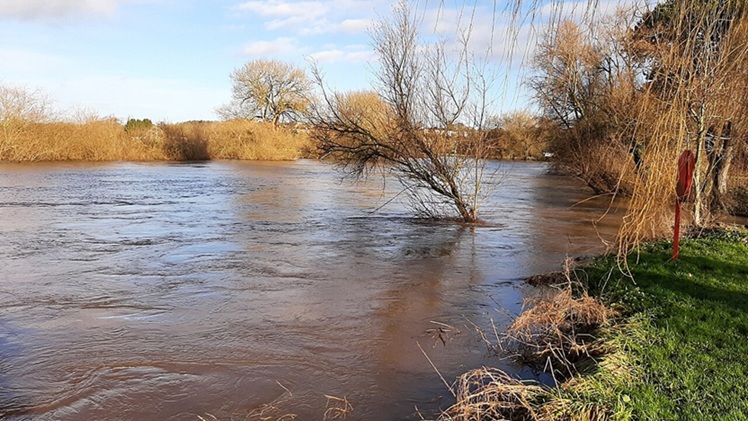 'Unrest On the Floodplain': A Poem by Bhikkhu Nyanasobhano 1 a photo of the River Wye in flood (Jonathan Billinger)